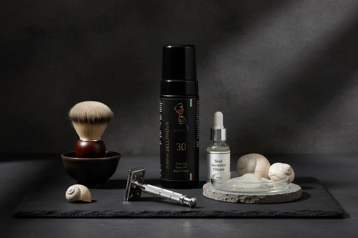 Nr. 30 Schaum Bartwäsche Gesichtswäsche Ikram Bellanova Cosmetics ShopBlack Friday