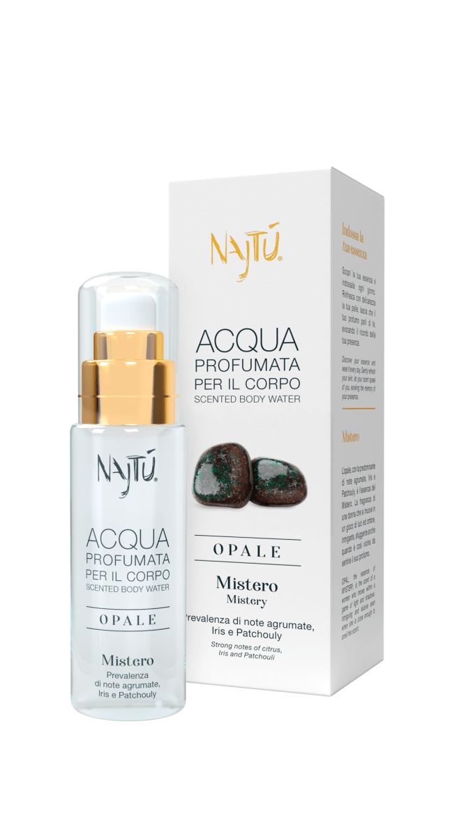 Najtù Opale Eau de Parfum – Flakon und Verpackung