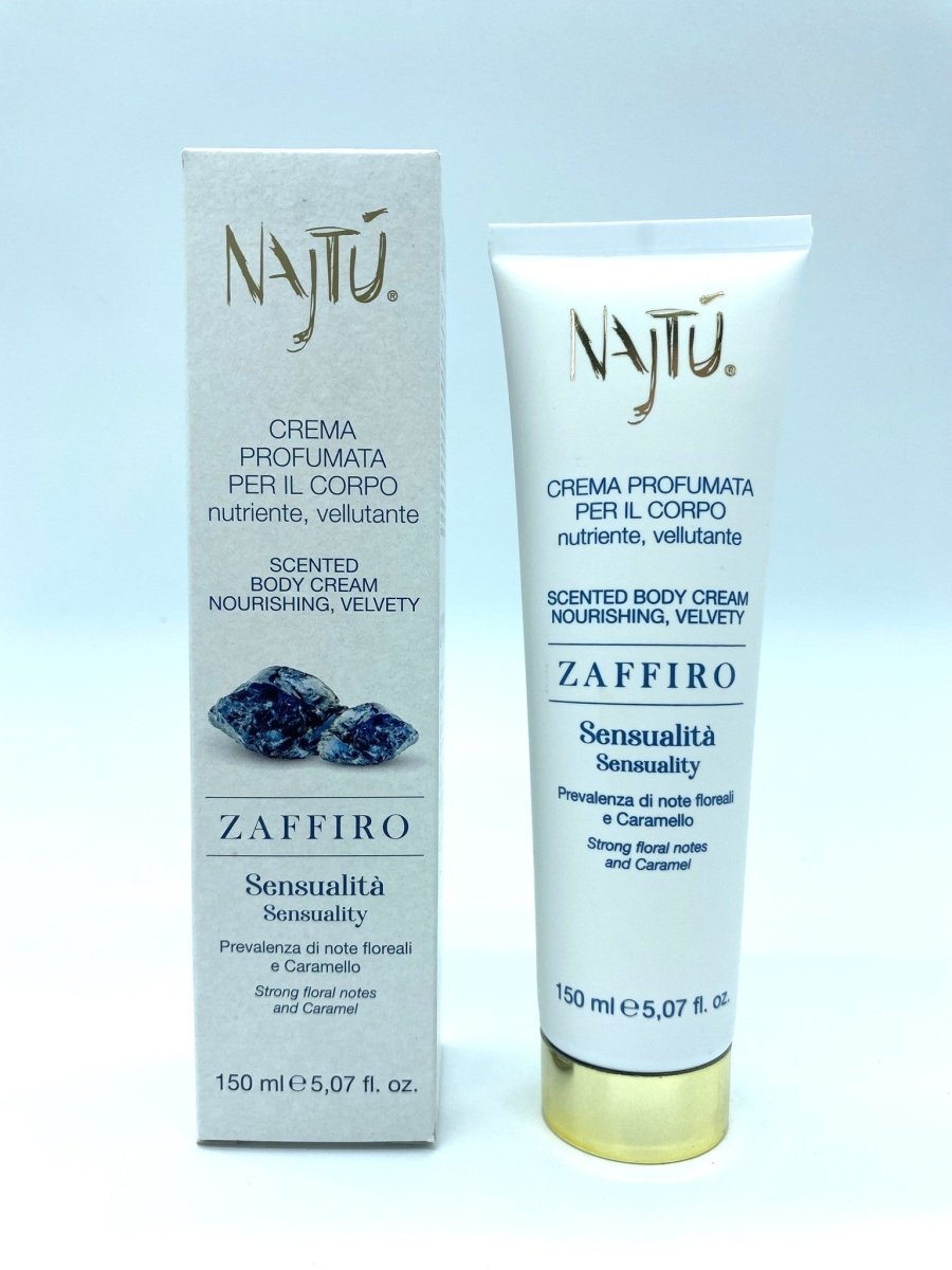 Najtù Zaffiro Körpercreme – Verpackung