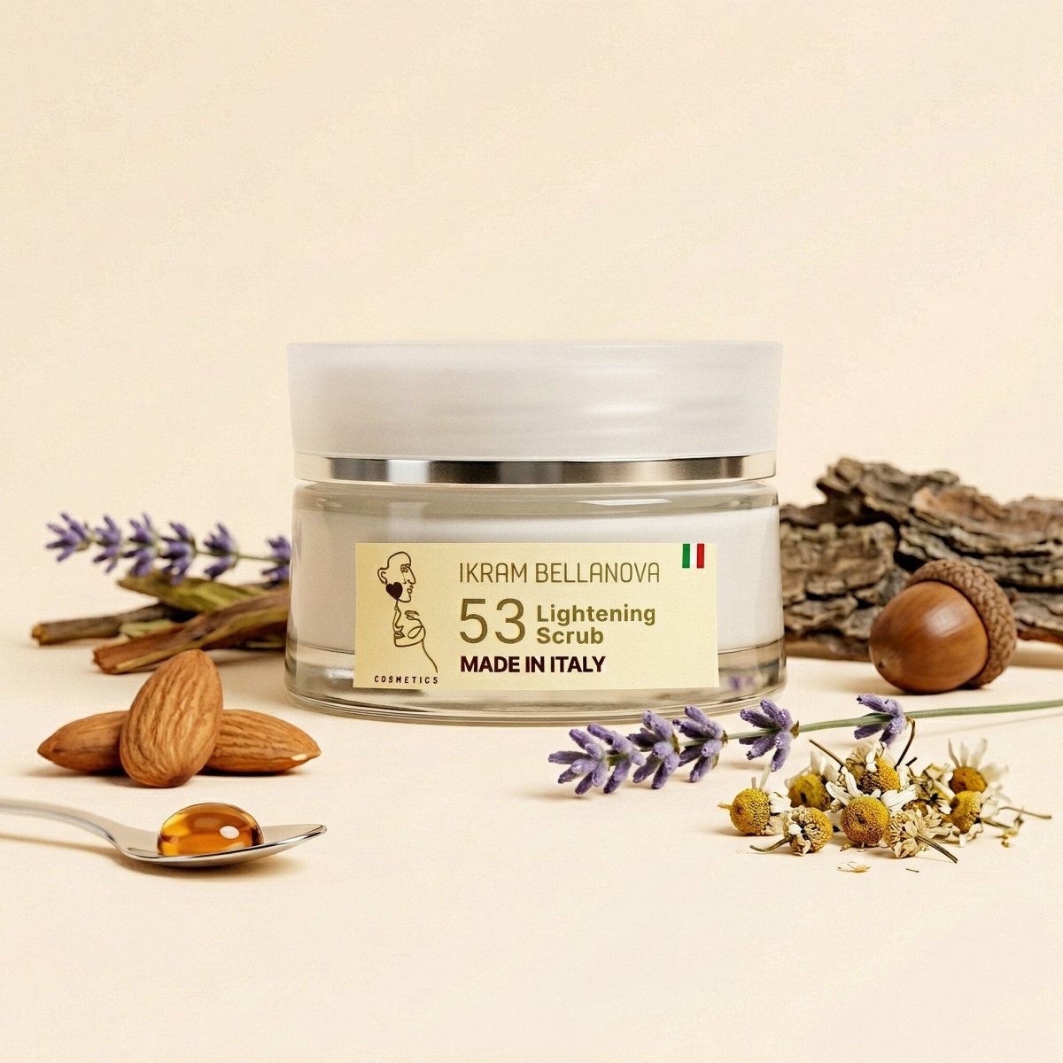 Nr. 53 Lightening Scrub – Aufhellendes Gesichtspeeling – Ikram Bellanova