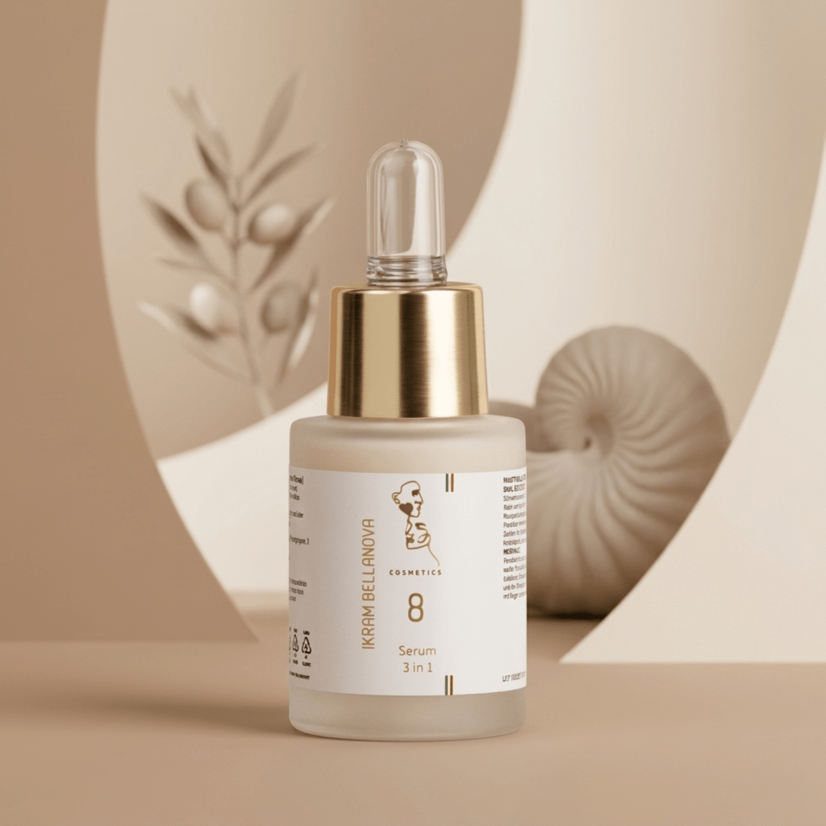 Nr. 8 Serum Elixir Viso – Anti-Aging Feuchtigkeitsserum – Ikram Bellanova